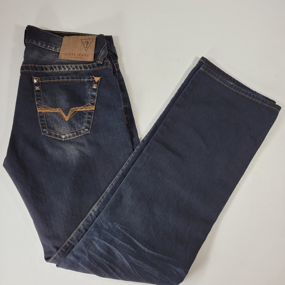 Guess Denim Jeans Faded Black Rebel Sz 31